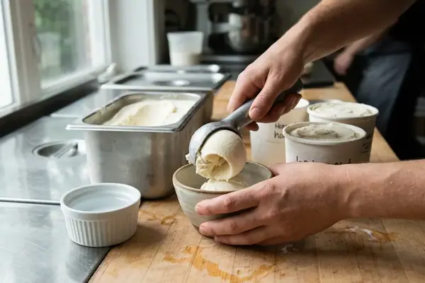 The Science of Scoopability: Analyzing Natural Stabilizers in Homemade Ice Cream