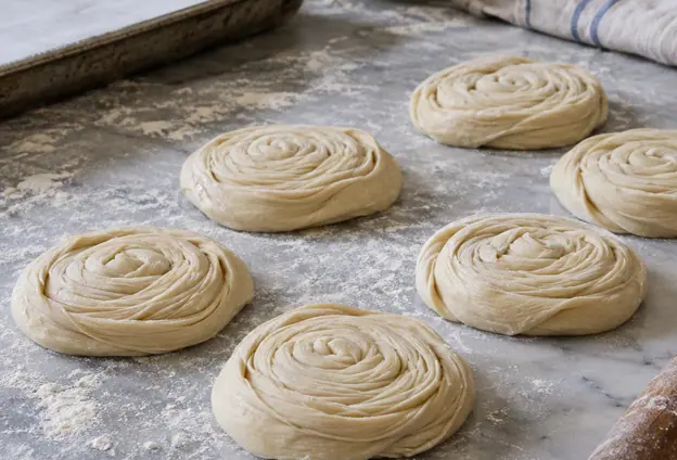 Image showing coiled dough rounds